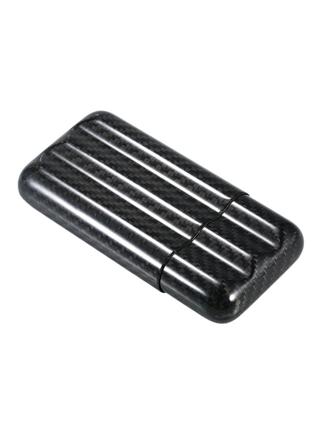 Carbon Fiber 3-Cigar Case Black 16.3x2.8x7.5centimeter - Image 1