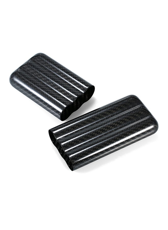 Carbon Fiber 3-Cigar Case Black 16.3x2.8x7.5centimeter - Image 2