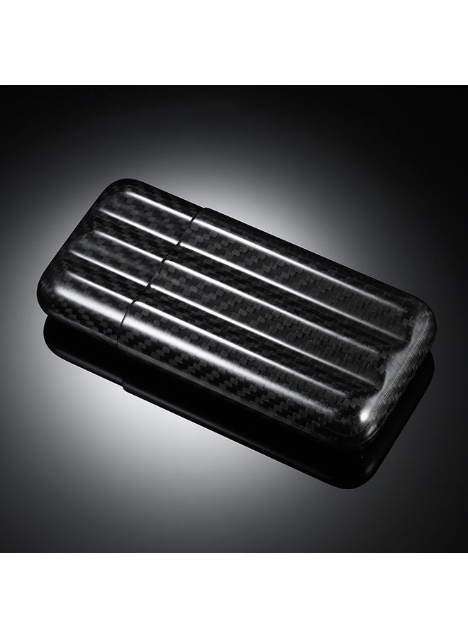Carbon Fiber 3-Cigar Case Black 16.3x2.8x7.5centimeter - Image 4