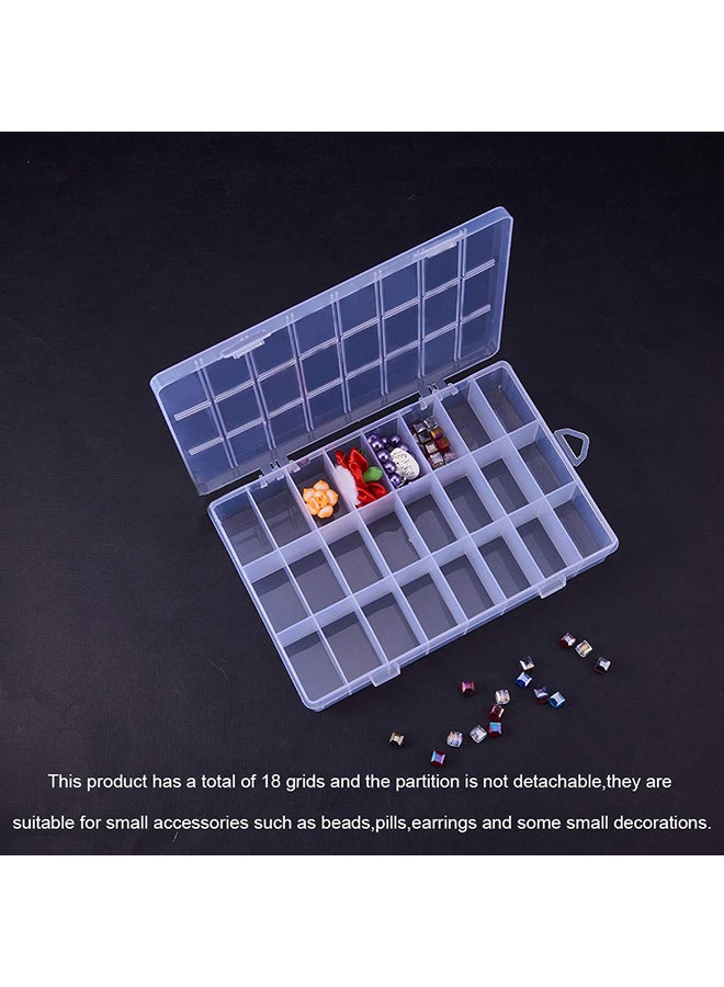 24-Grid Plastic Jewelry Organizer Box - Image 3