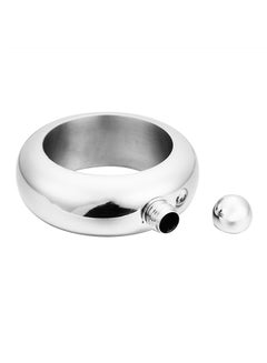 Portable Bracelet Stainless Steel Bangle Wine Pot Flask Silver 12x4x12centimeter - v1582802148/N35142456A_2