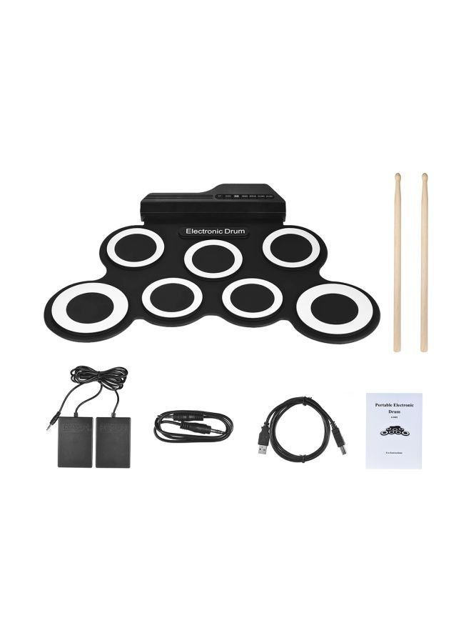 Generic 7-Piece Portable Digital Electronic Roll Up Drum Set  - Image 1