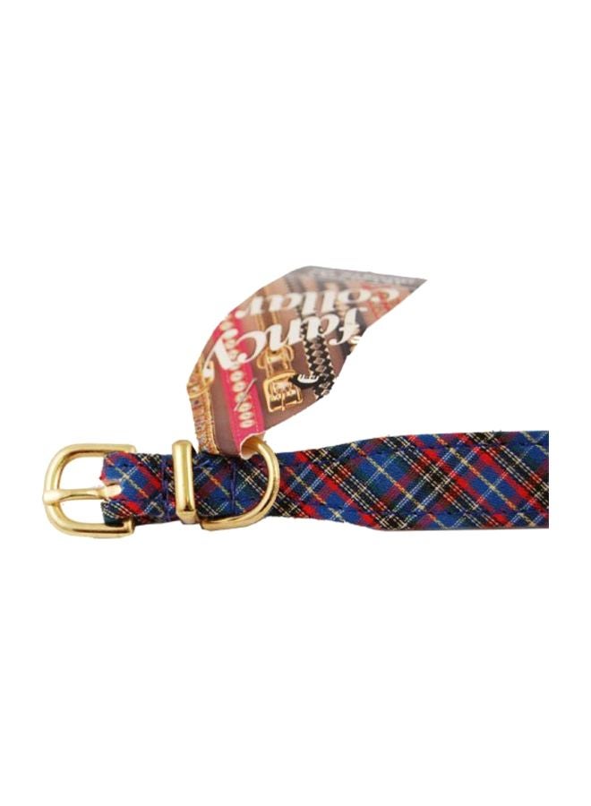 Plaid Designed Collar Blue/Red/Green 18inch - Image 2
