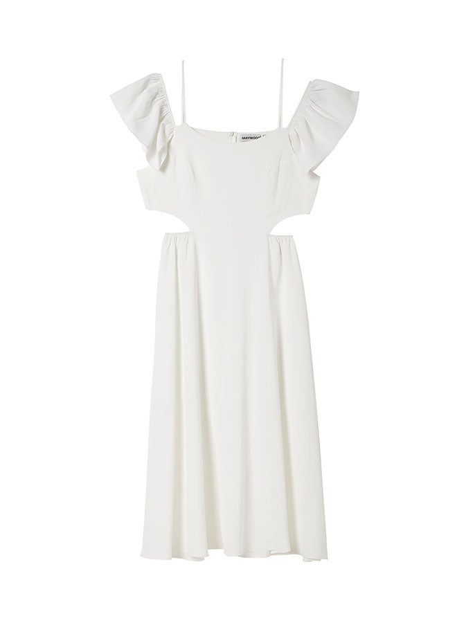 Solid Design Maxi Dress White - v1582803600/N34842421V_4