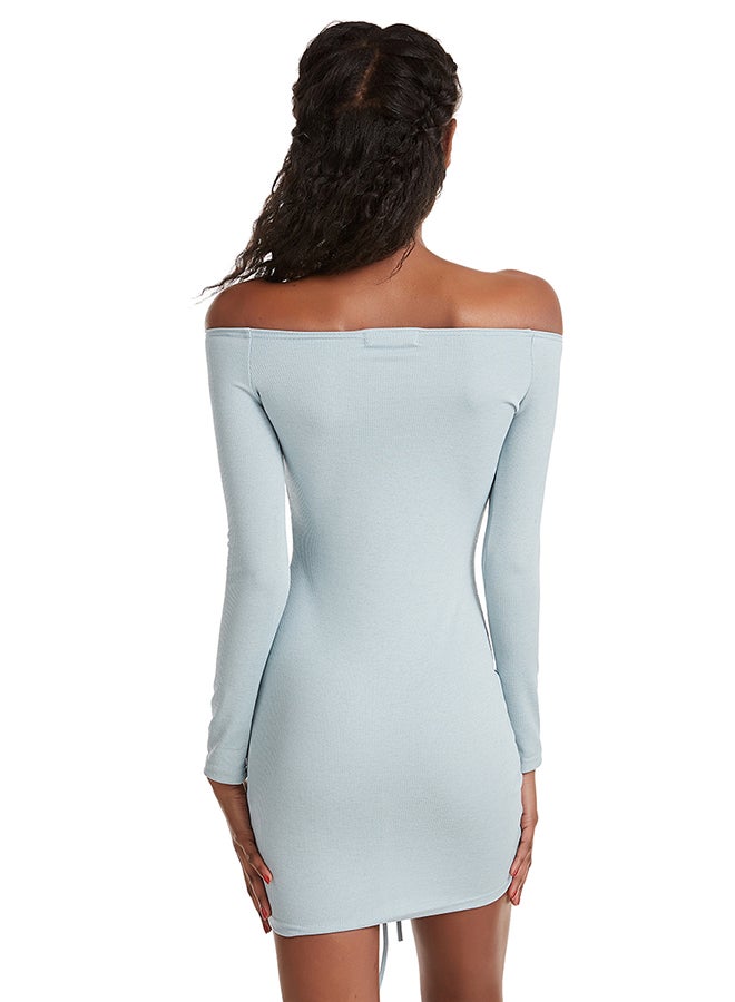 Hanyimidoo - Tight One Piece Dress Blue - Image 1