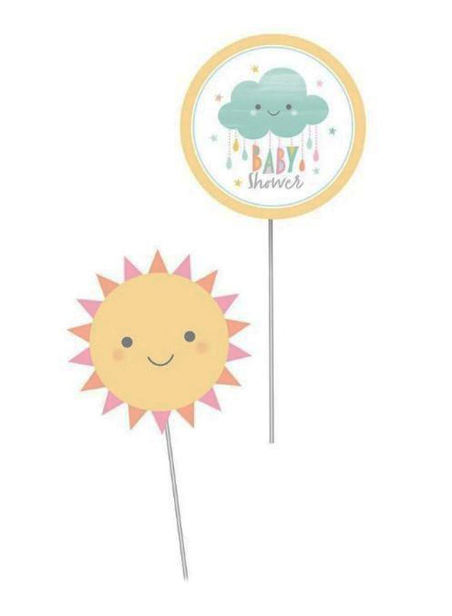 CREATIVE CONVERTING 3-Piece Baby Shower Centrepiece Stick Set  - Image 2