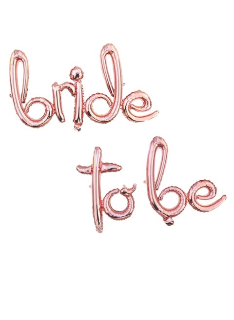 بالون من القصدير على شكل حروف وعبارة "Bride To Be"