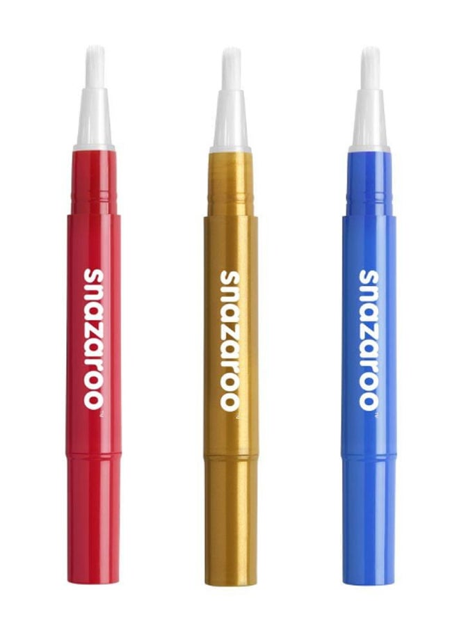 Snazaroo - 3-Piece Adventure Face Paint Brush Set - Image 1