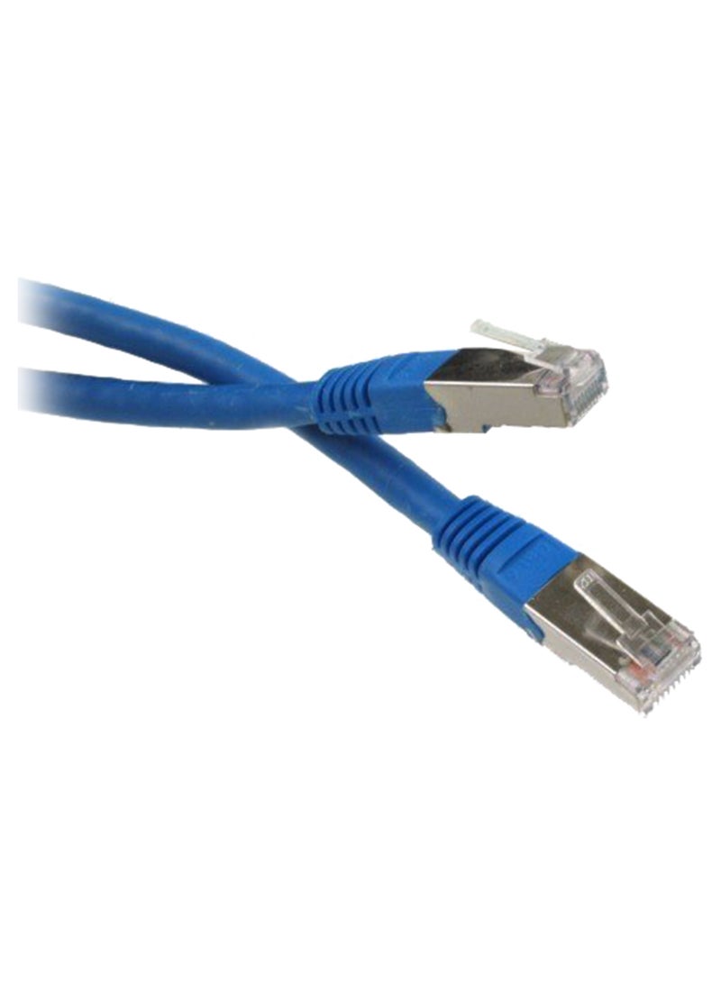 IMPECCA RJ45 Cat-6 Ethernet Patch Internet Cable Blue/Silver - Image 1