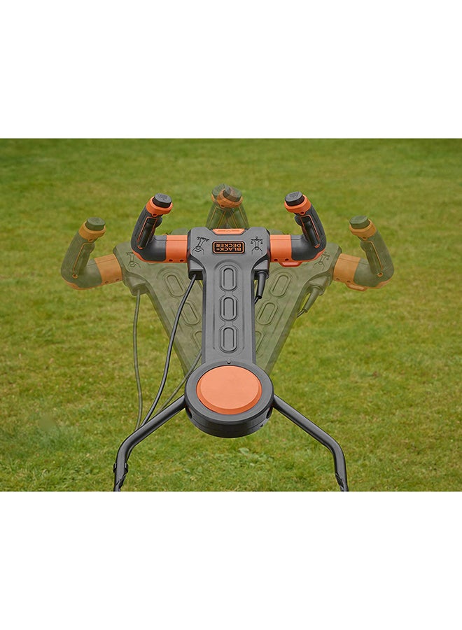 BLACK+DECKER - 1800W 42cm Easy Steer Lawn Mower for & Garden, Orange/Black - BEMW481ES-GB, 2 Years Warranty Orange/Black - Image 1