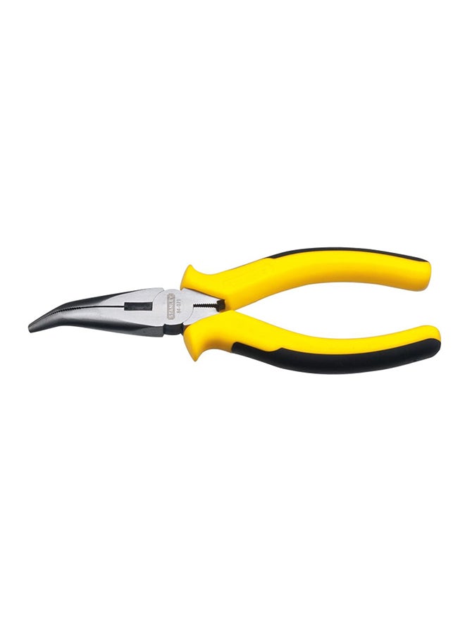 Stanley Bent Nose Plier Yellow/Black/Silver 8inch - Image 1