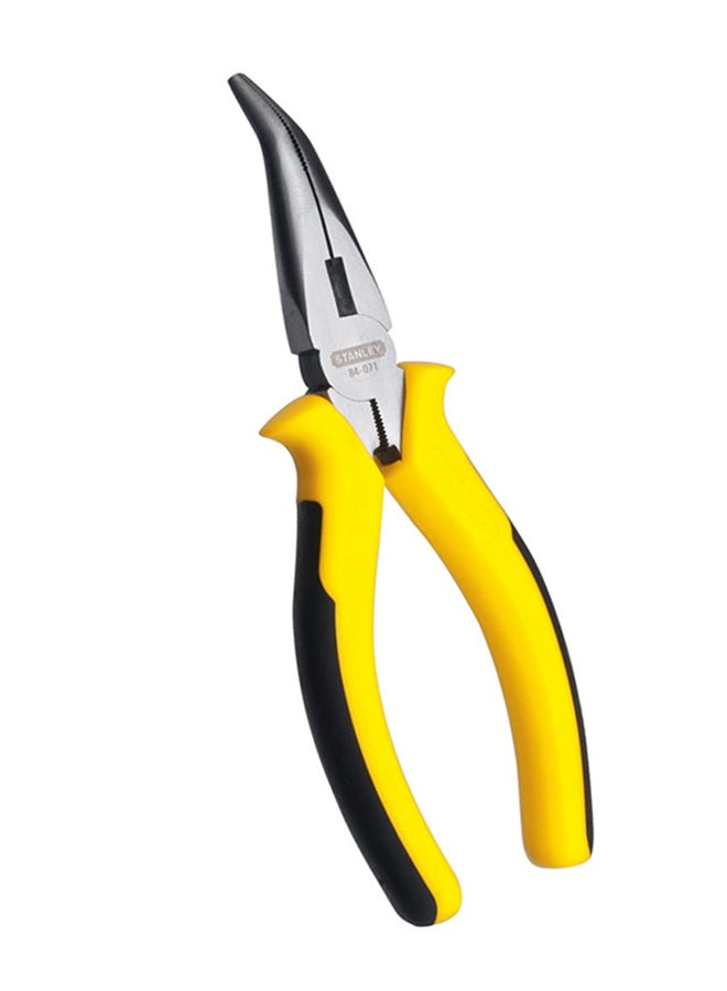 Stanley Bent Nose Plier Yellow/Black/Silver 8inch - Image 2