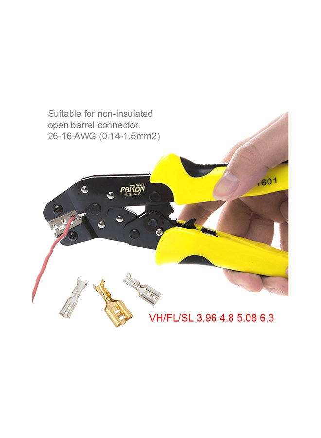 Generic JX-48B Professional Engineering Wire Crimpers Black/Yellow 25.5x2.5x10.5centimeter  - Image 5