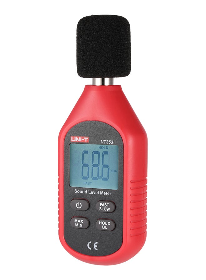 UNI-T LCD Display Sound Level Noise Monitoring Tester Red/Black 23.5x3.5x11.5centimeter  - Image 1