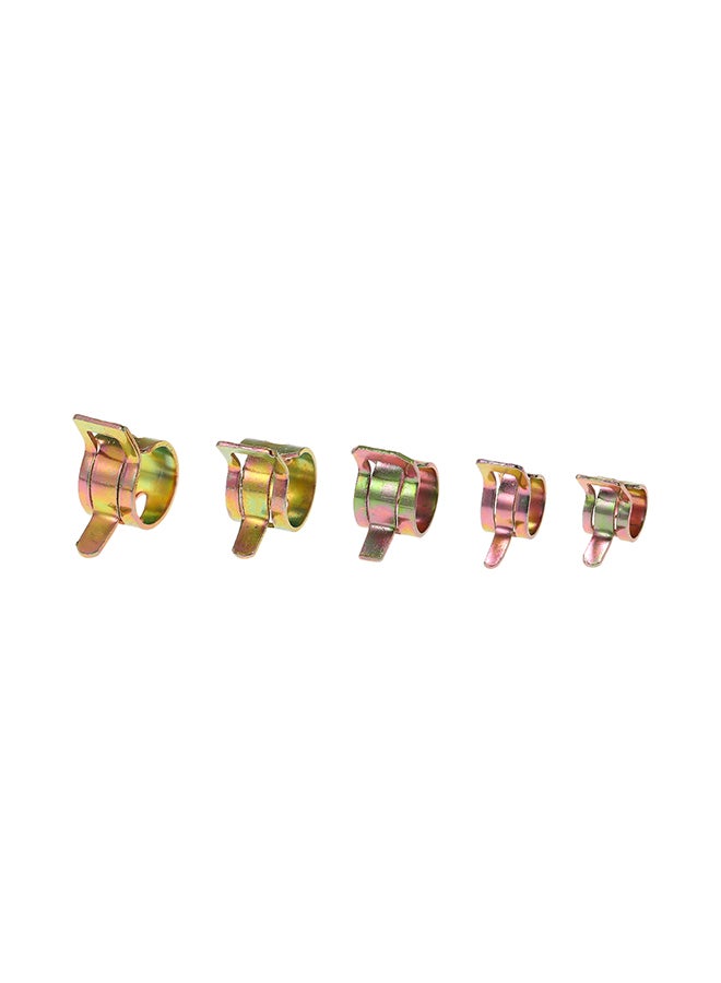 75-Piece Water Hose Pipe Tube Clamp Fastener Set Copper 13.20X2.30X6.80cm  - Image 5