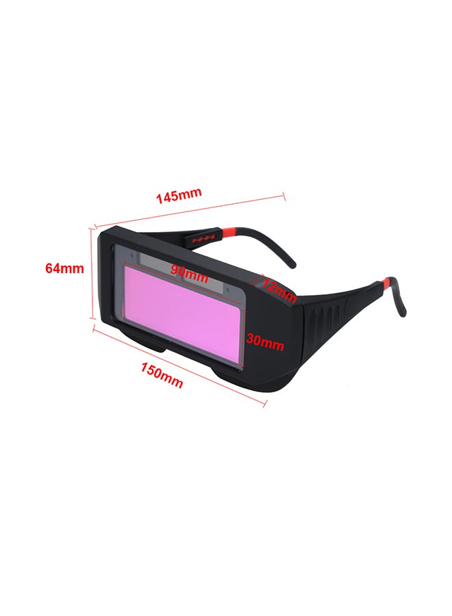 Solar Powered Auto Darkening Welding Glass Photoelectric Black 16.00X5.00X7.00centimeter - Image 2
