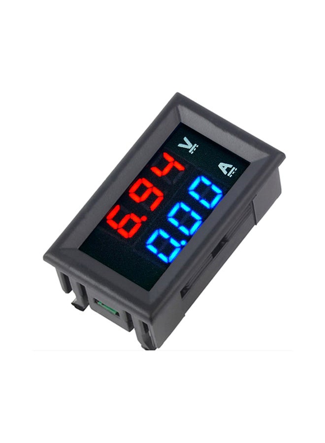 DC1-100V 10A Digital Voltmeter Ammeter Voltage Current Indicator Black 12x3x8centimeter - Image 2