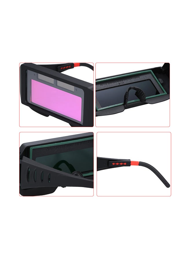 Solar Powered Auto Darkening Welding Glass Photoelectric Black 16.00X5.00X7.00centimeter - Image 3