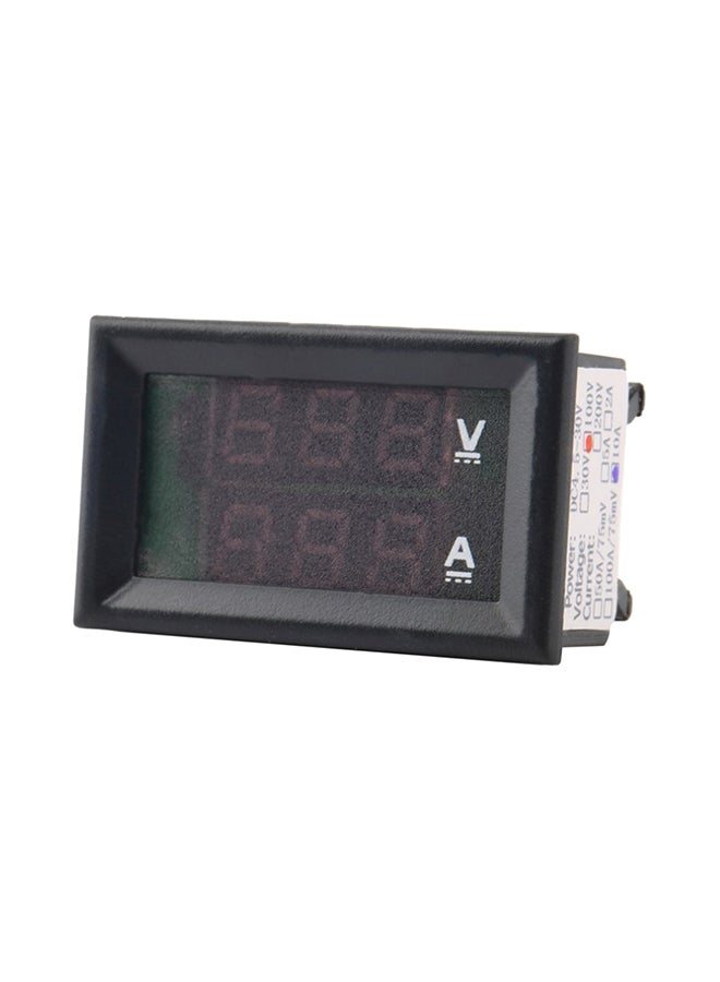 DC1-100V 10A Digital Voltmeter Ammeter Voltage Current Indicator Black 12x3x8centimeter - Image 5