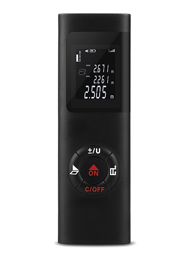 Digital Mini Distance Measuring Meter Portable Black 13.50X3.50X7.00cm - Image 1