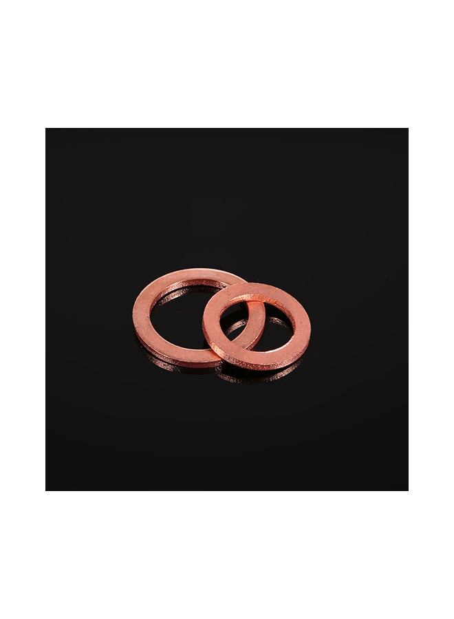 80-Piece Copper Gasket Washer Sealing Ring Set Gold 13.20X2.30X6.80centimeter  - Image 2