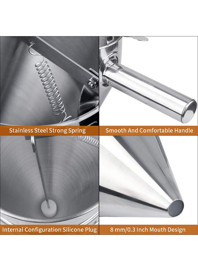 Generic - Pancake Batter Dispenser Dough Dispenser Funnel Silver 26X20cm - Image 1