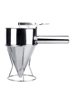 Pancake Batter Dispenser Dough Dispenser Funnel Silver 26X20cm