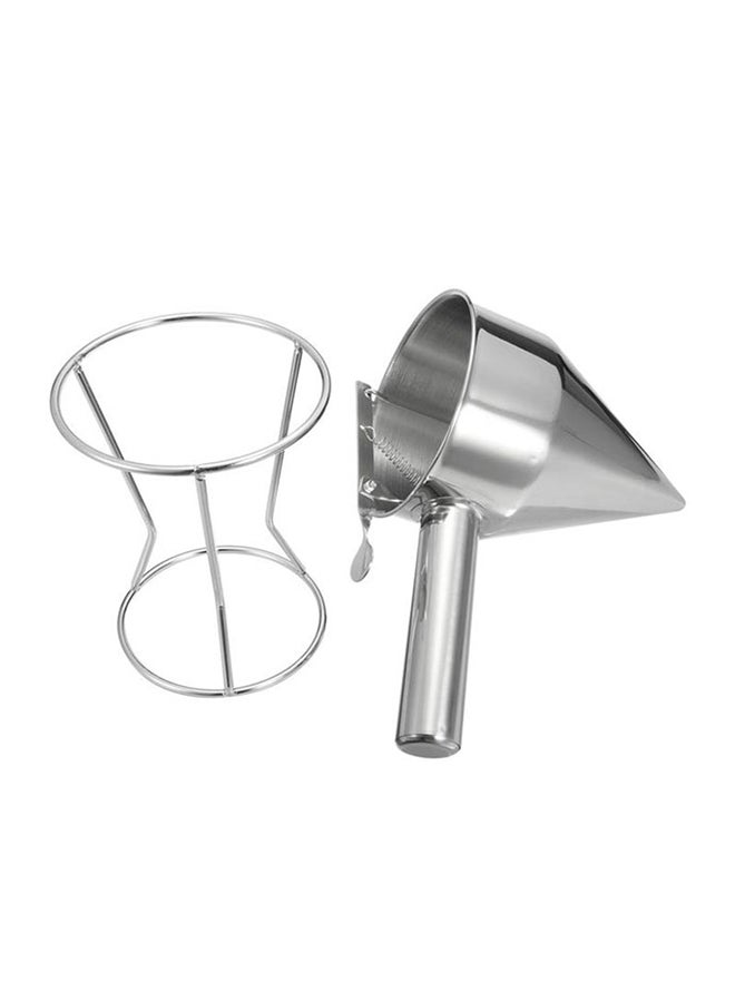 Generic - Pancake Batter Dispenser Silver 26X20cm - Image 1