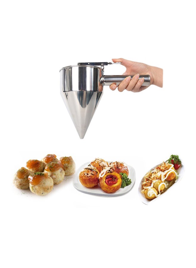 Generic - Pancake Batter Dispenser Silver 26X20cm - Image 1