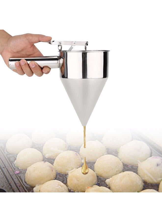 Pancake Batter Dispenser Silver 26X20cm - Image 4