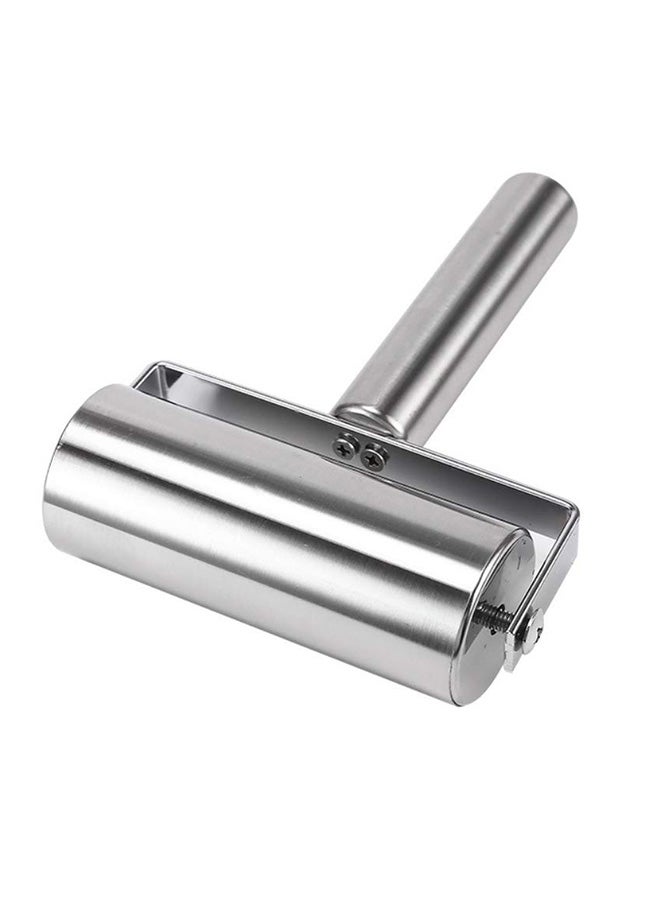 أداة فرد عجين البيتزا والفطائر بسطح مانع للالتصاق من المعدن فضي 12سم - Image 1