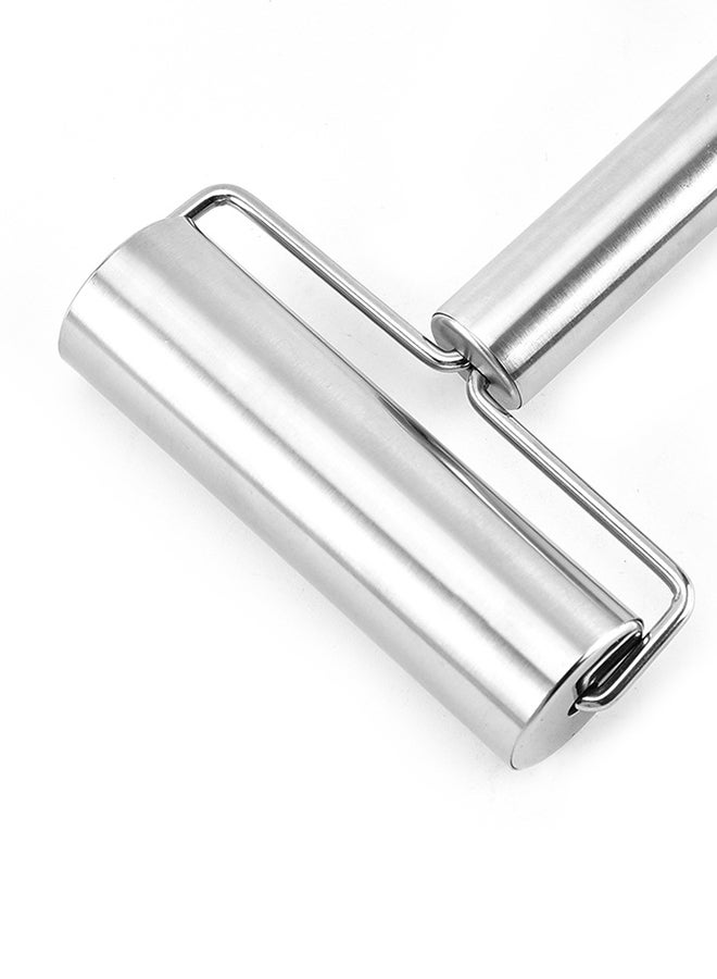 أداة فرد عجين البيتزا والفطائر بسطح مانع للالتصاق من المعدن فضي 12سم - Image 3