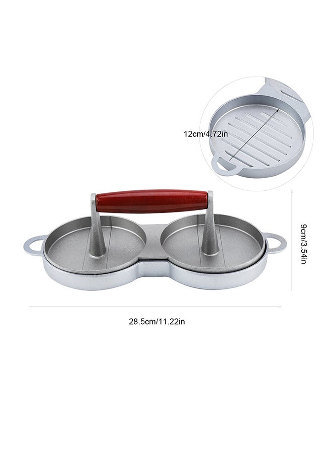 Double Burger Press Hamburger Patties Maker Multicolour 28.5cm - Image 3