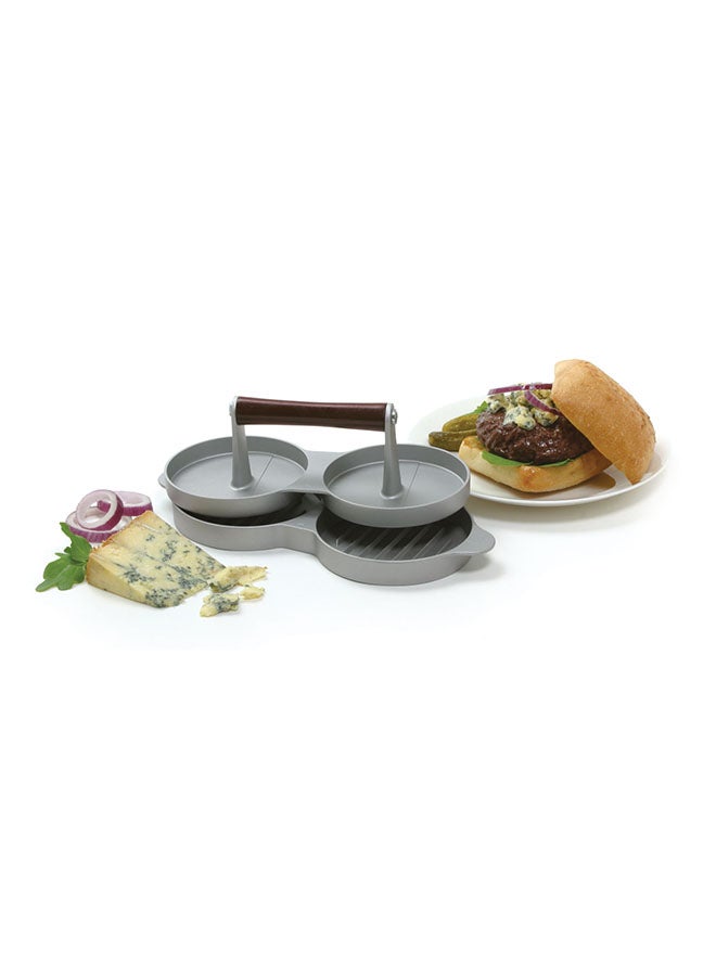 Double Burger Press Hamburger Patties Maker Multicolour 28.5cm - Image 5