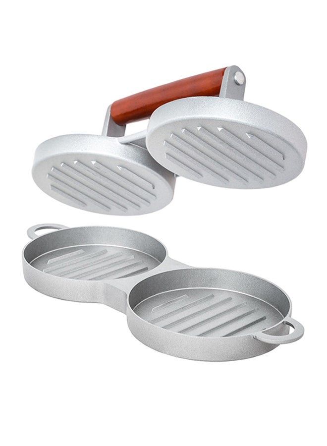 Double Burger Press Hamburger Patties Maker Multicolour 29cm - Image 2