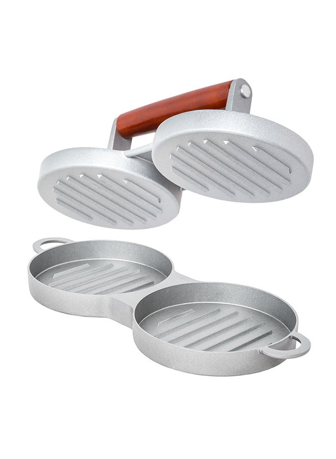 Double Burger Press Hamburger Patties Maker Multicolour - Image 1