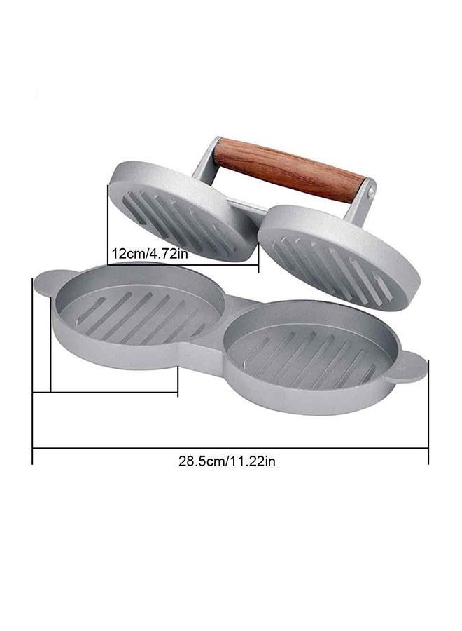 Double Burger Press Hamburger Patties Maker Multicolour - Image 2