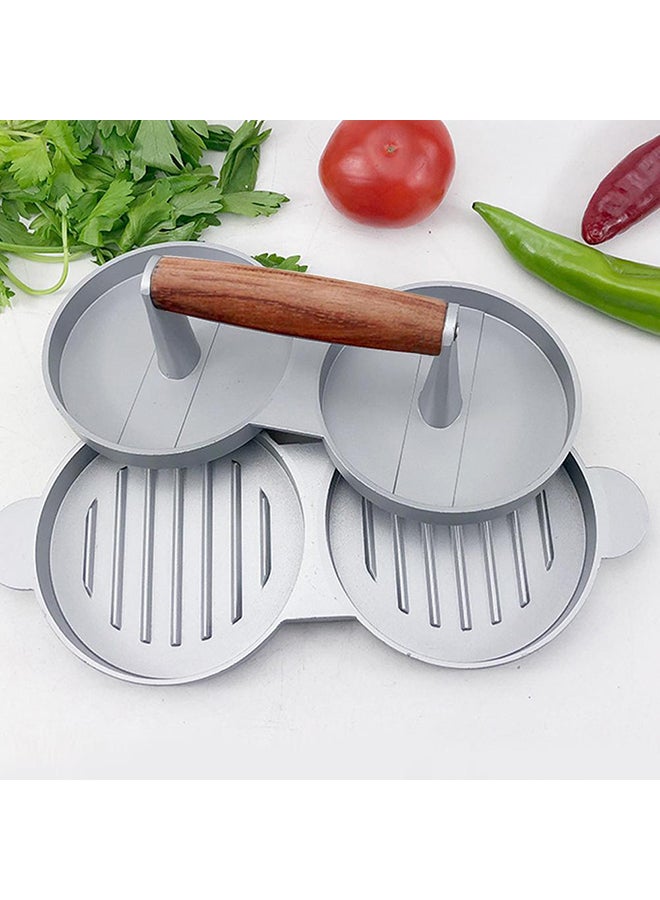 Double Burger Press Hamburger Patties Maker Multicolour 28cm - Image 3