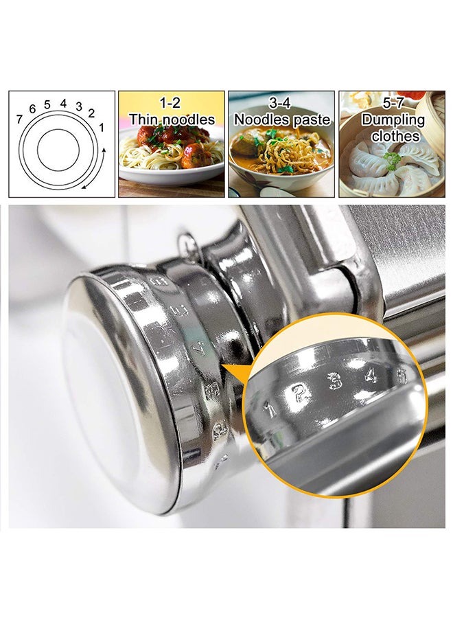 TITANIA Italy Pasta Maker And Noodles Roller Machine Silver 35centimeter  - Image 3