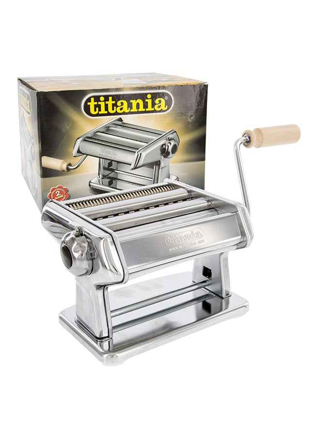 TITANIA Italy Pasta Maker And Noodles Roller Machine Silver 35centimeter  - Image 2