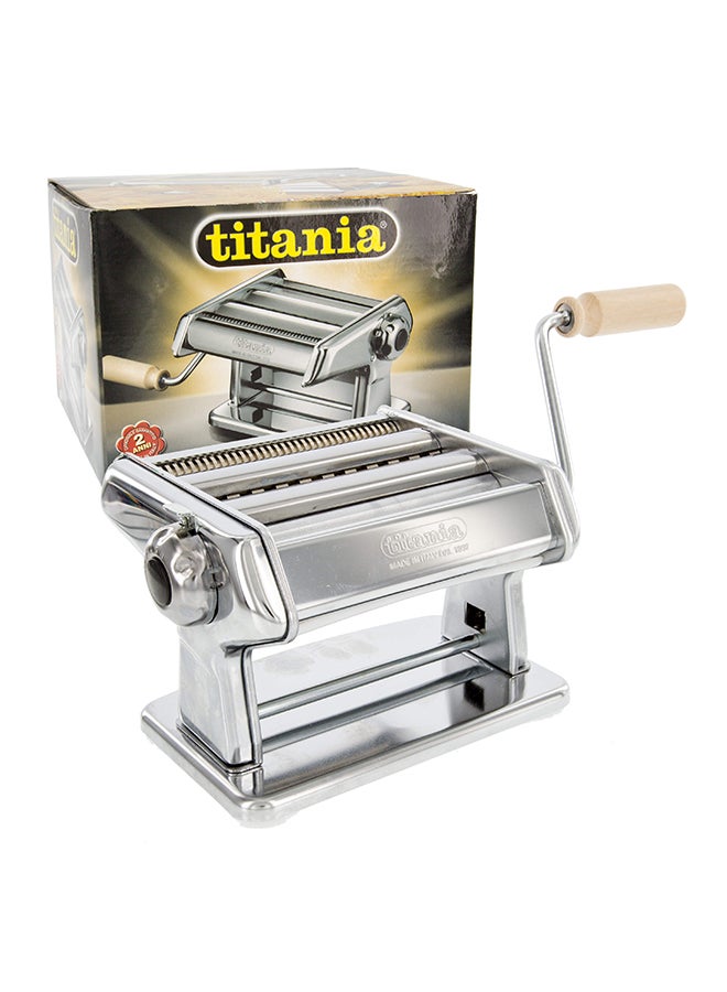 TITANIA - Italy Pasta Maker And Noodles Roller Machine Silver 35centimeter - Image 1