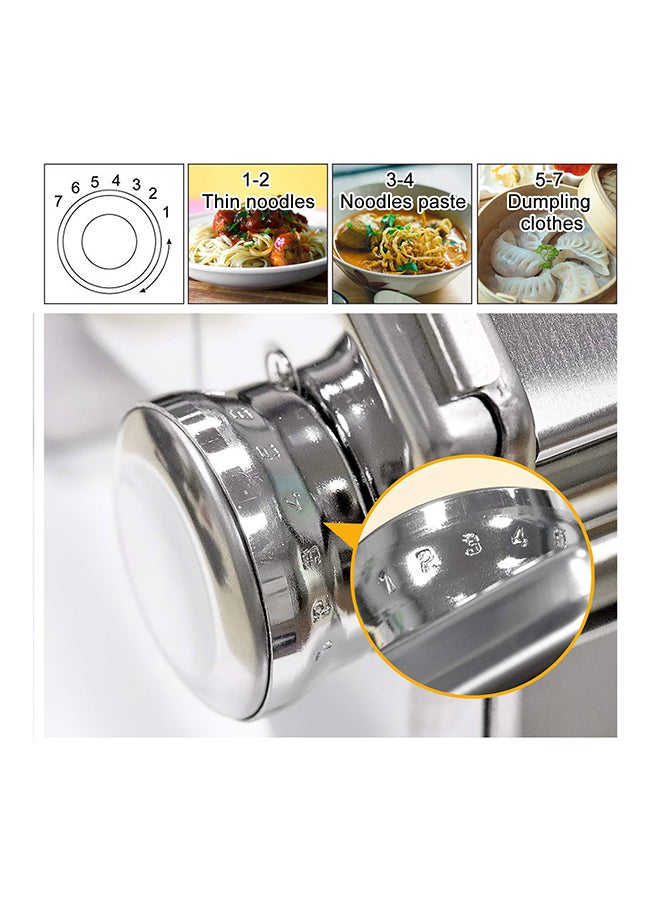 TITANIA - Italy Pasta Maker And Noodles Roller Machine Silver 35centimeter - Image 1
