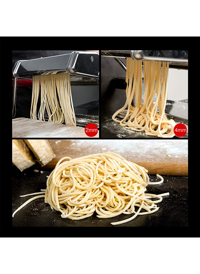 Generic - Pasta Maker Machine Manual Noodles Roller Silver 35cm - Image 1
