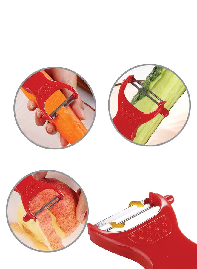 Potato And Vegetable Peeler Red 11.5centimeter - Image 4