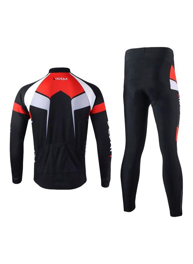 LIXADA - 2-Piece Long Sleeves Cycling Jersey With Pant Set XL - Image 1