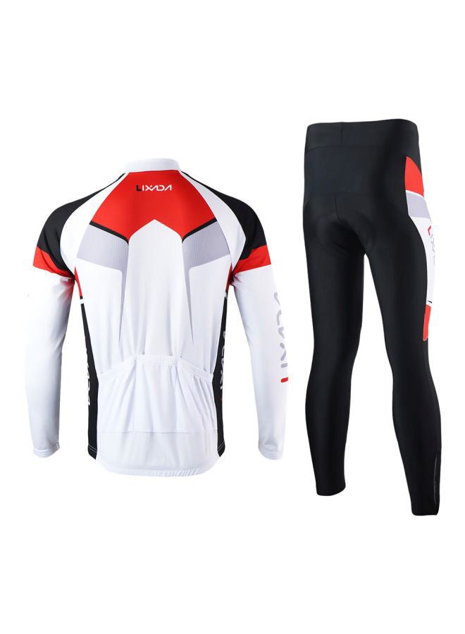 LIXADA 2-Piece Long Sleeves Cycling Jersey With Pant Set L - Image 2