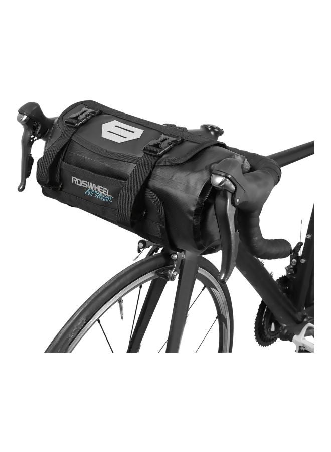 ROSWHEEL Waterproof Front Frame Handlebar Bag With Roll Top Closure - Image 2