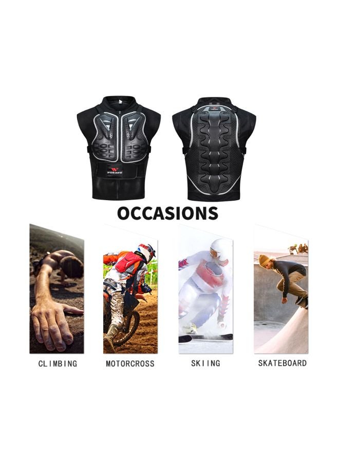 WOSAWE Motorcycle Riding Chest Armor And Back Protector Motocross Racing Vest L - Image 5