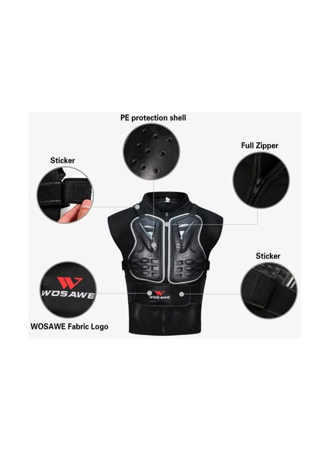 WOSAWE - Motorcycle Riding Chest Armor And Back Protector Motocross Racing Vest XXL - Image 1
