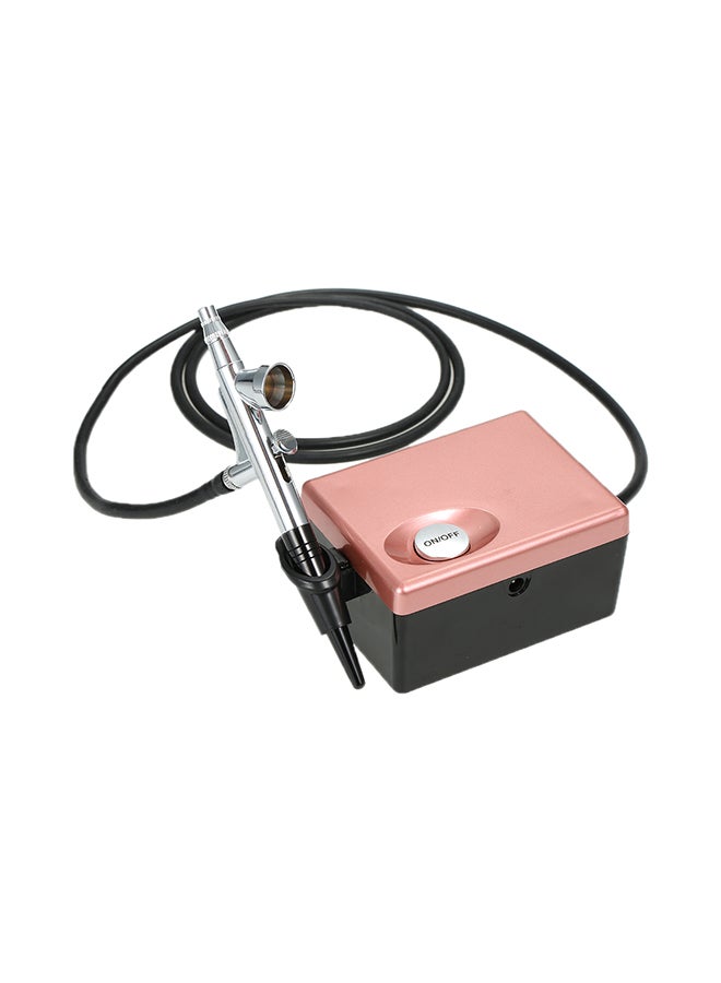 Professional Airbrush Compressor System Black/Pink  - Image 1